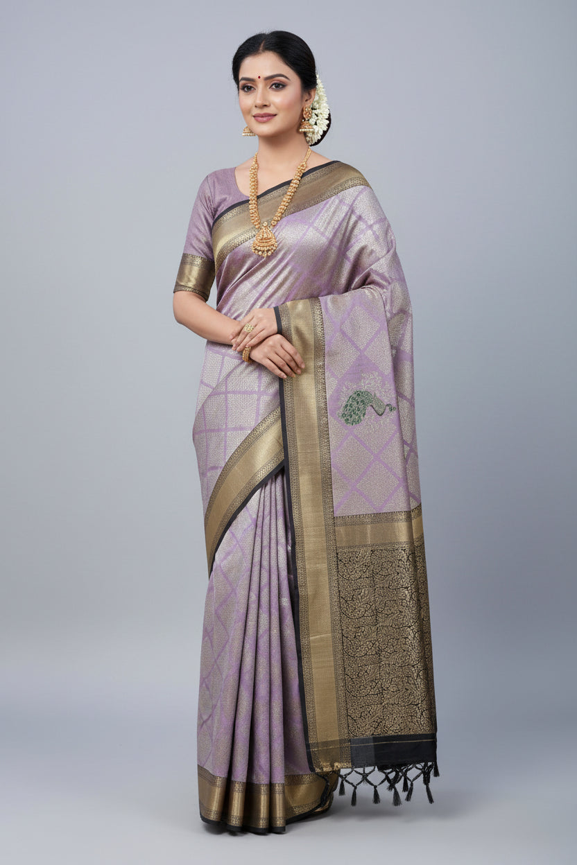 Kanchi Mix Silk Saree
