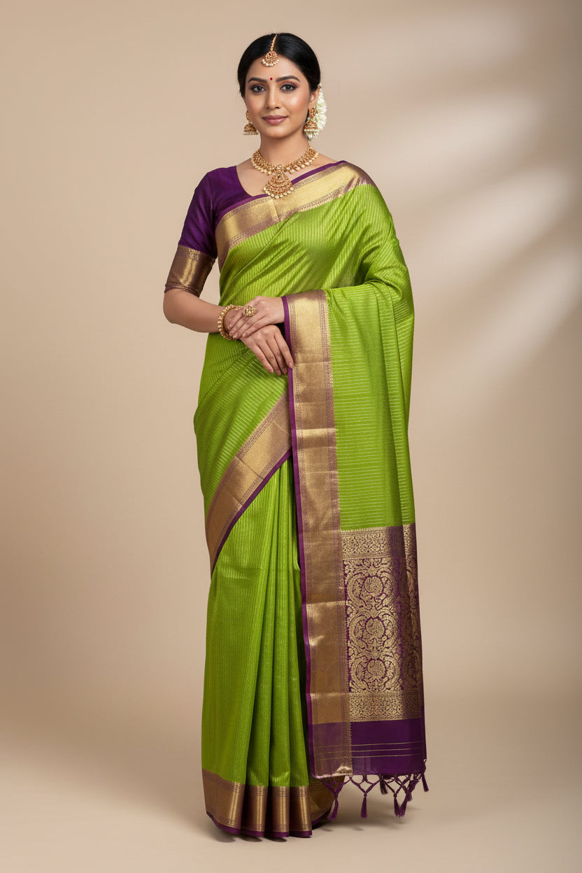 Pure Mysore Silk Saree.