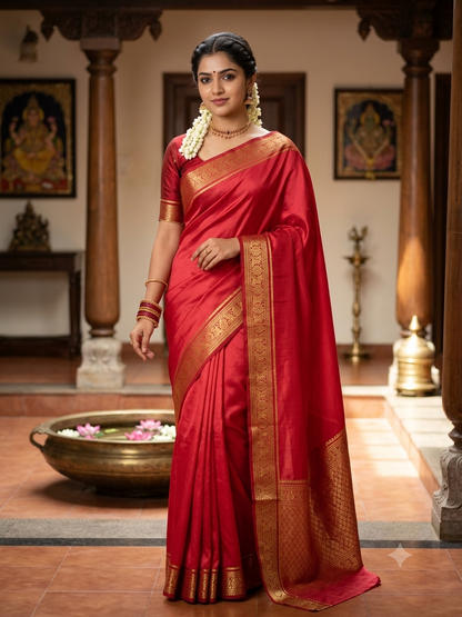 Pure Mysore Silk Saree.