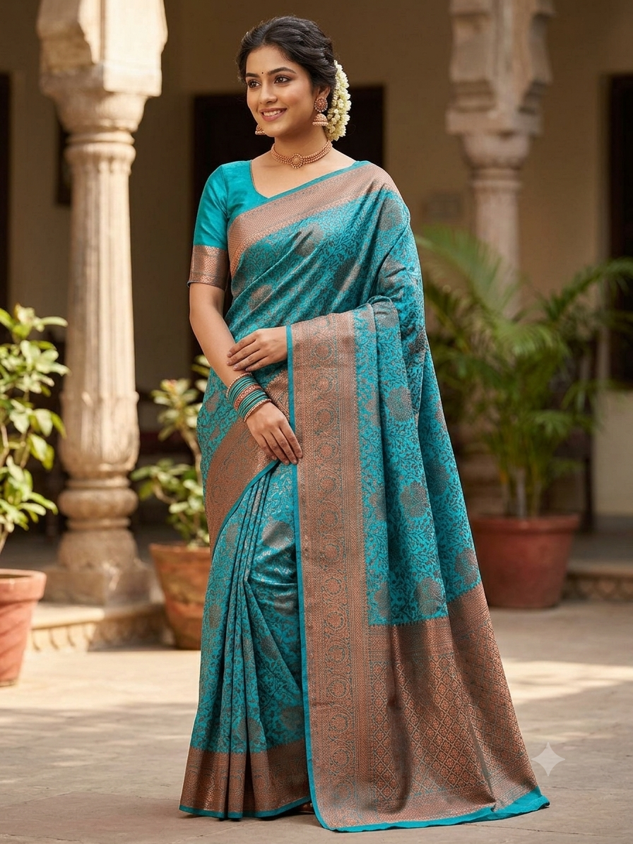 Kanchi Mix Silk Saree