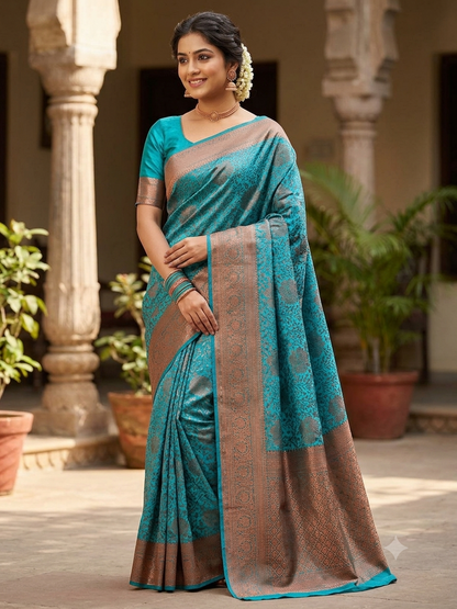 Kanchi Mix Silk Saree