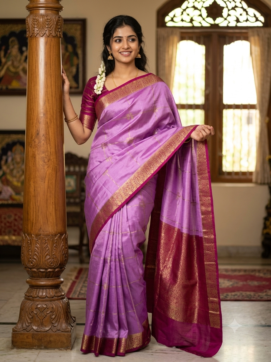 Pure Mysore Silk Saree.