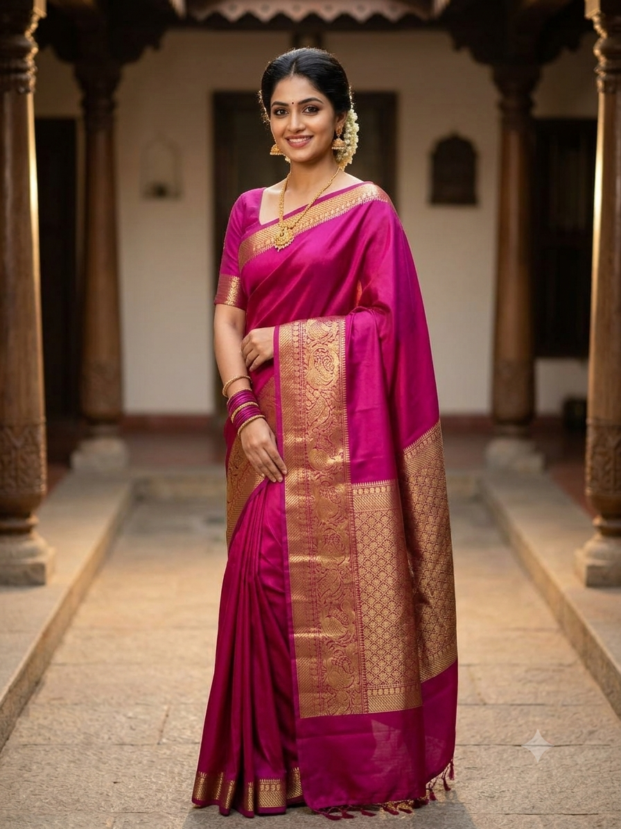 Pure Mysore Silk Saree.