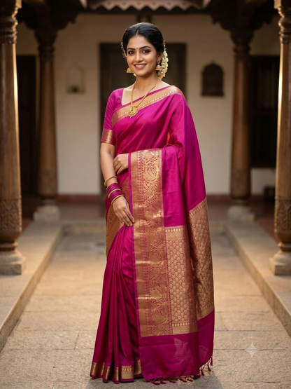 Pure Mysore Silk Saree.