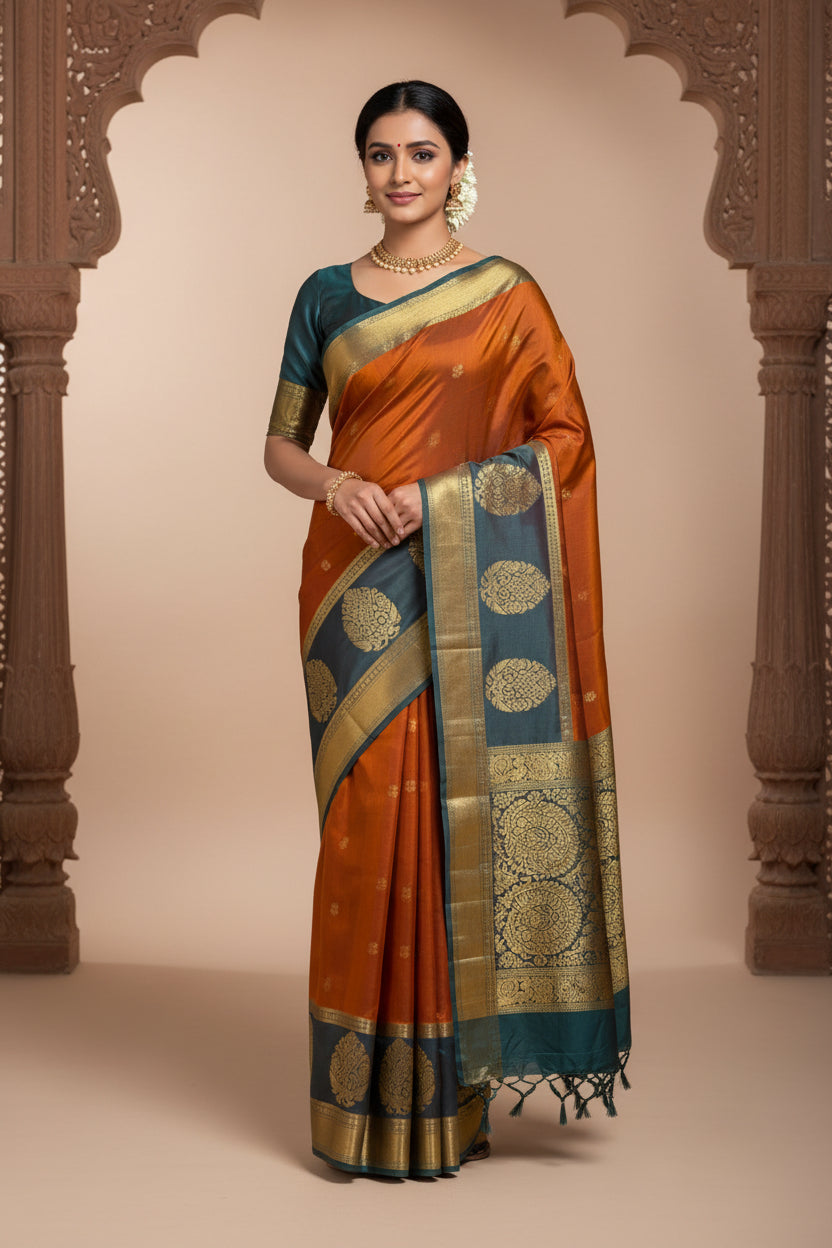Kanchi Mix Silk Saree