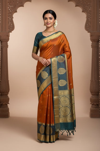 Kanchi Mix Silk Saree
