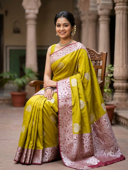 Kanchi Mix Silk Saree