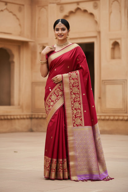 Pure Mysore Silk Saree ( 60 Grams )