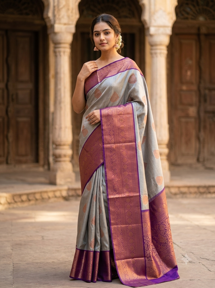 Kanchi Mix Silk Saree