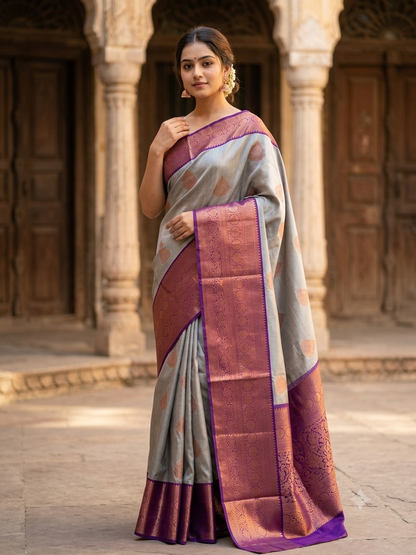 Kanchi Mix Silk Saree