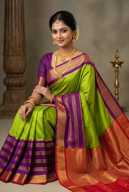 Pure Mysore Silk Saree.