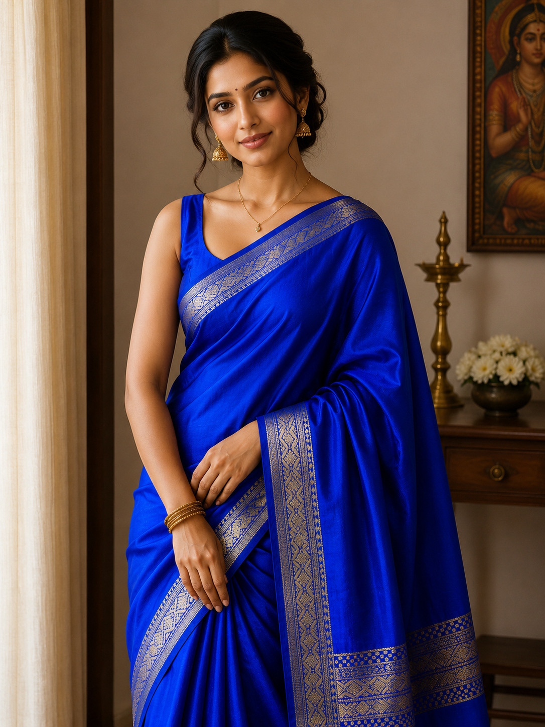 Pure Mysore Silk Saree ( 60 Grams )