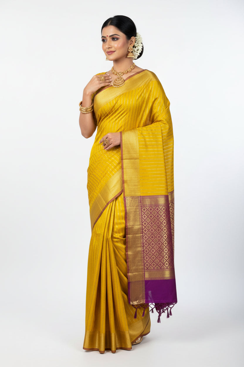 Pure Mysore Silk Saree.