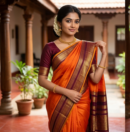 Pure Mysore Silk Saree ( 60 Grams )