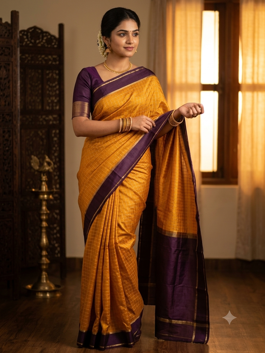 Pure Mysore Silk Saree.