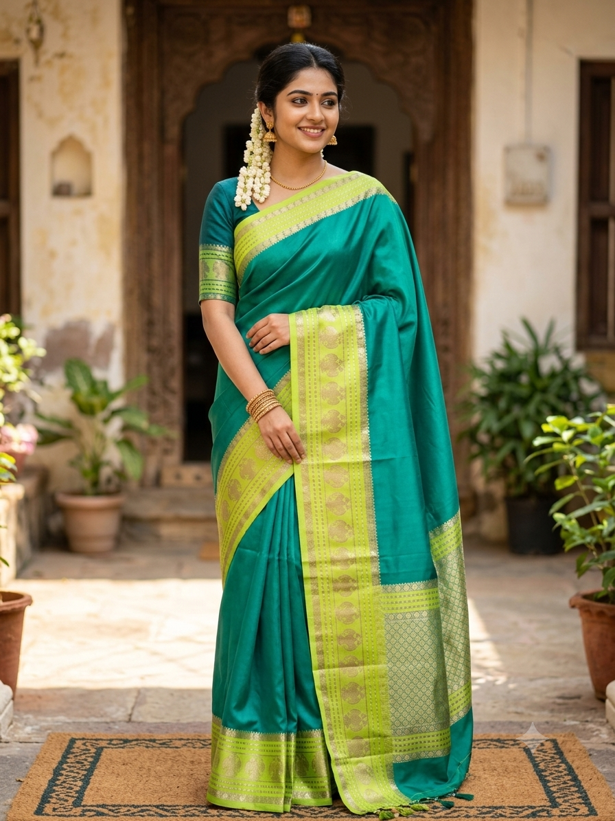 Pure Mysore Silk Saree.