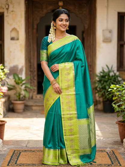 Pure Mysore Silk Saree.