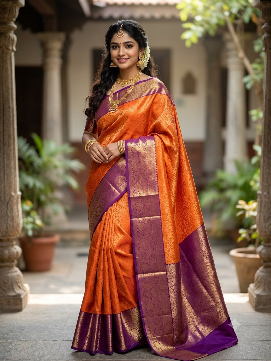 Kanchi Mix Silk Saree