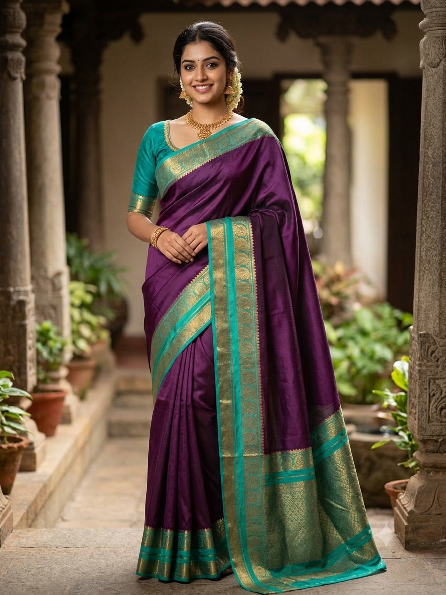 Pure Mysore Silk Saree.