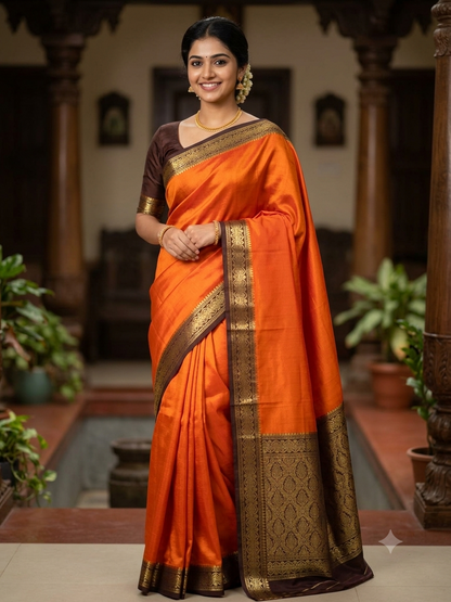 Pure Mysore Silk Saree ( 60 Grams )