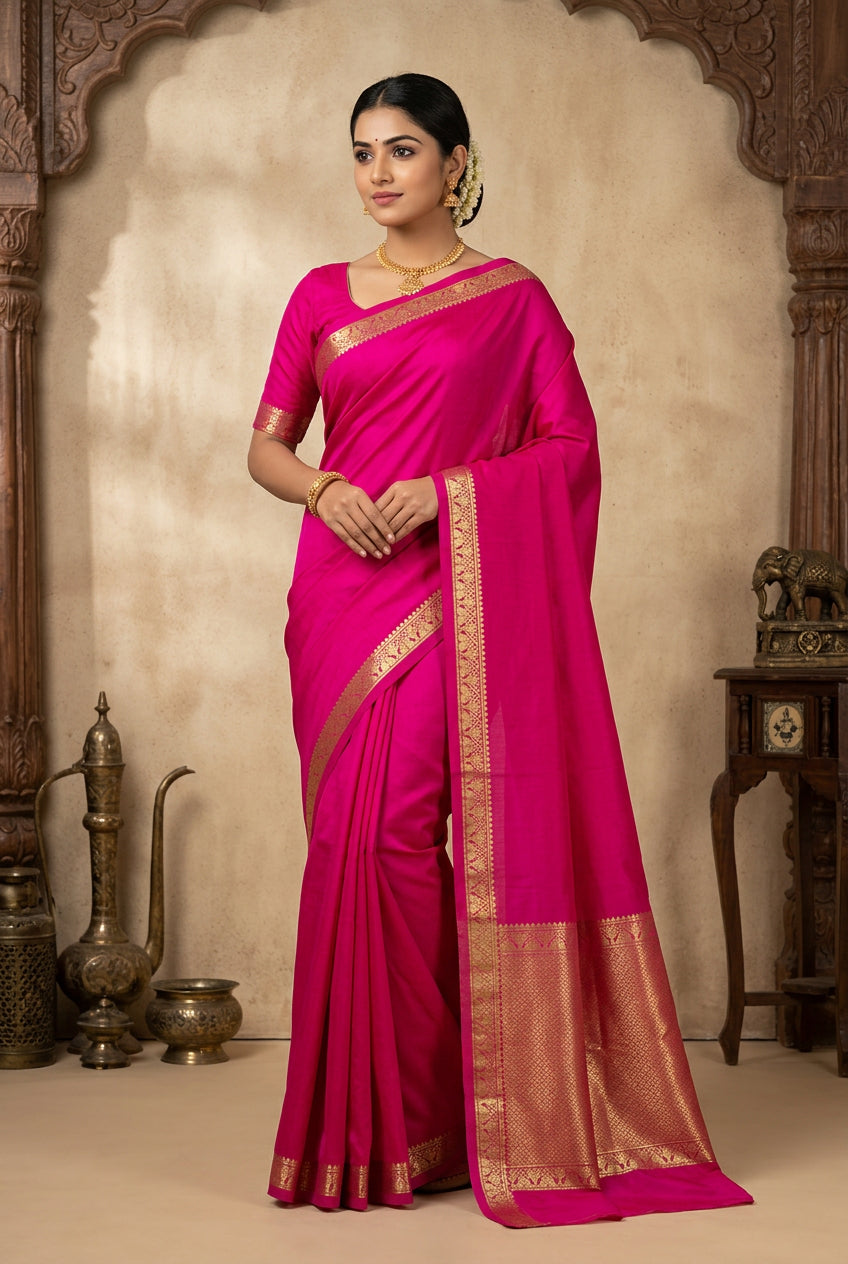 Pure Mysore Silk Saree.