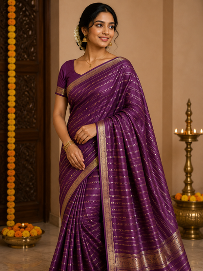 Pure Mysore Silk Saree.