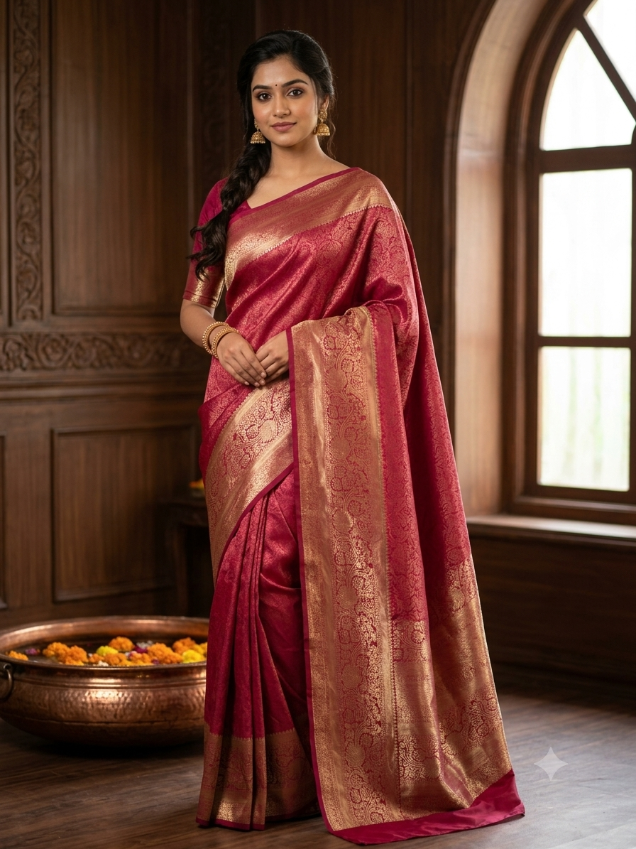 Kanchi Mix Silk Saree