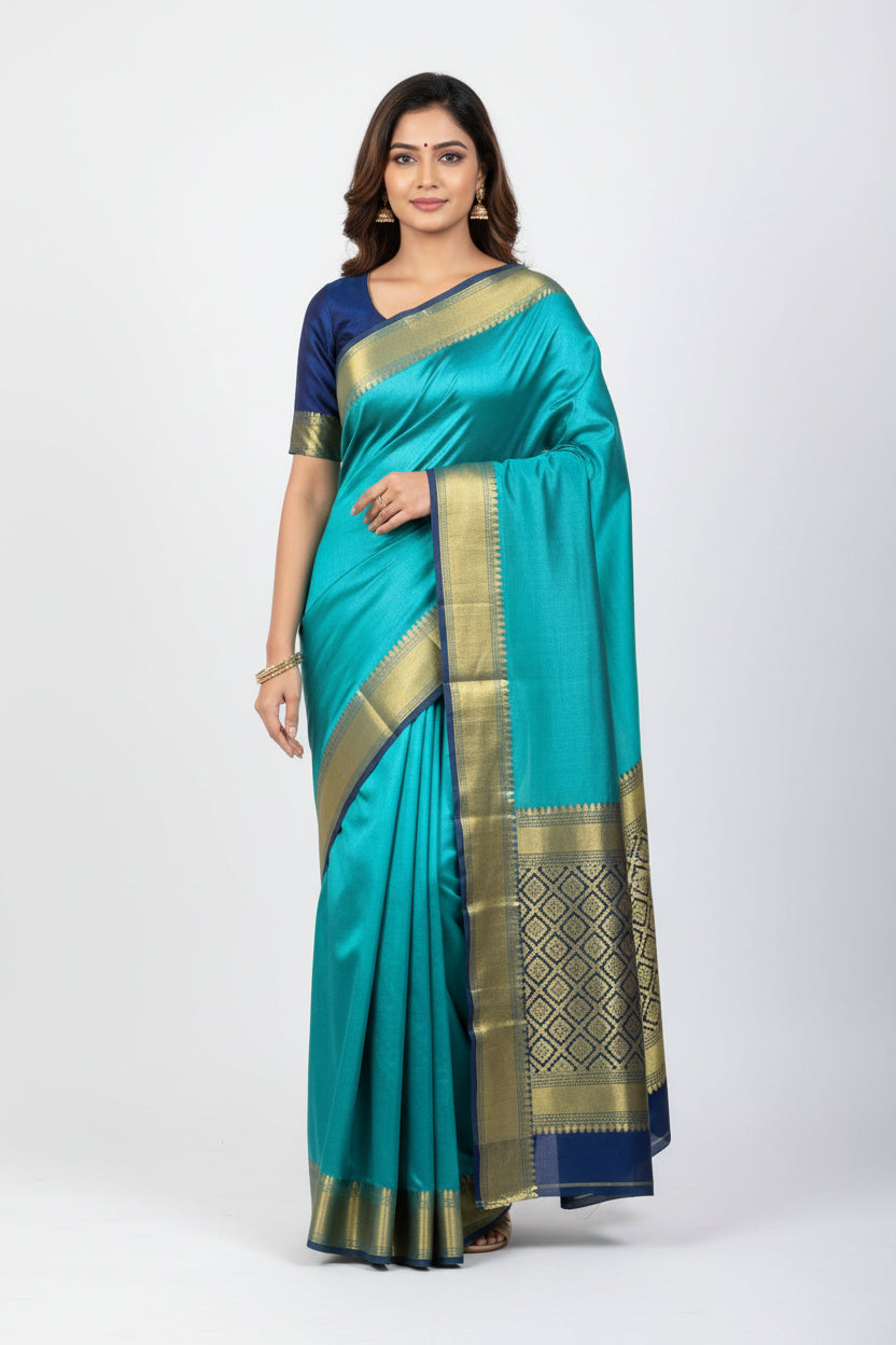 Pure Mysore Silk Saree.