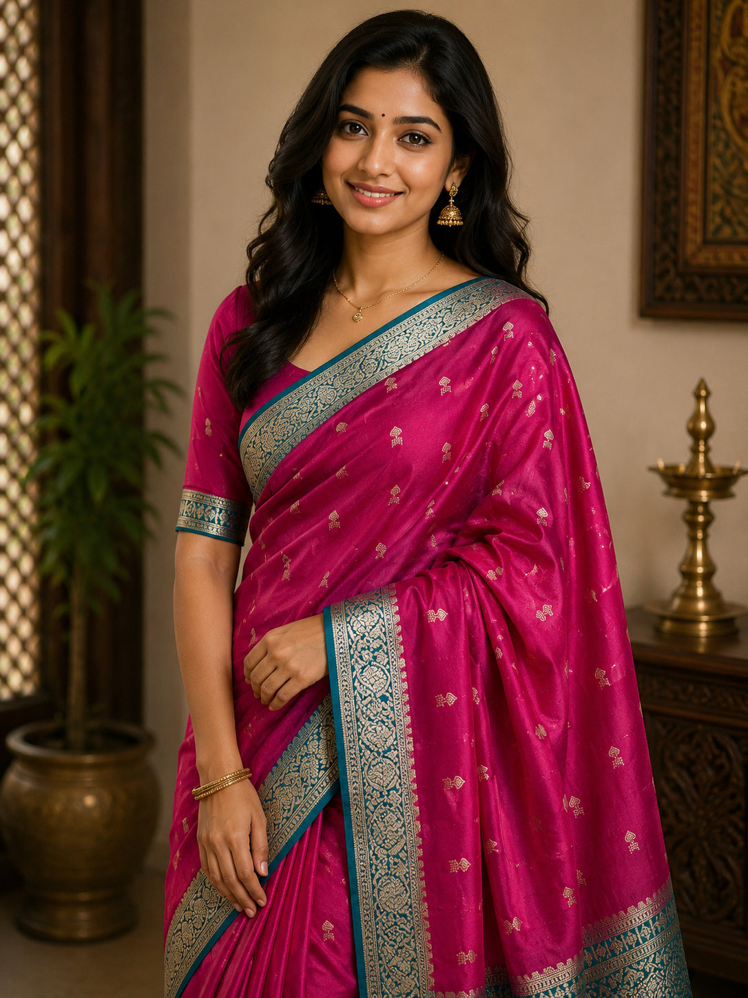 Pure Mysore Silk Saree.