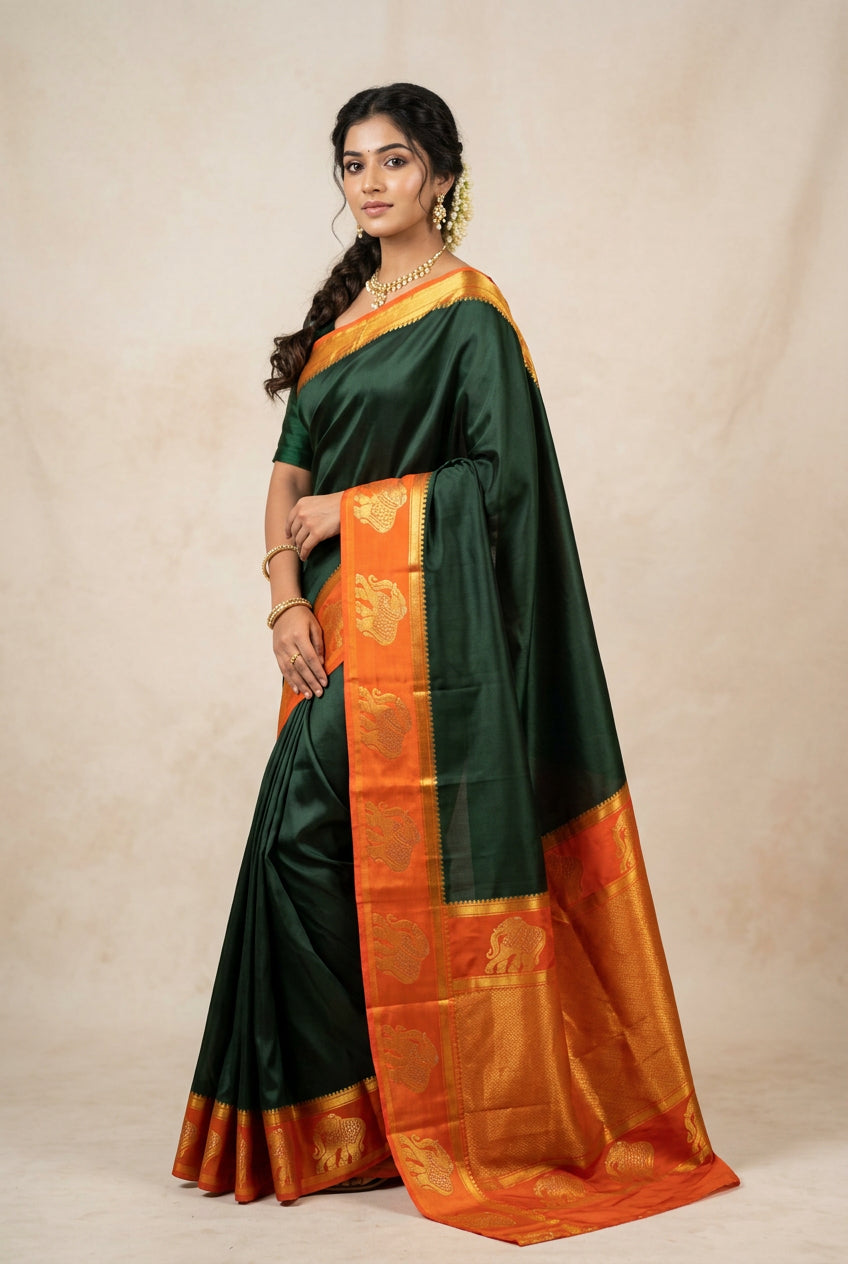 Pure Mysore Silk Saree.