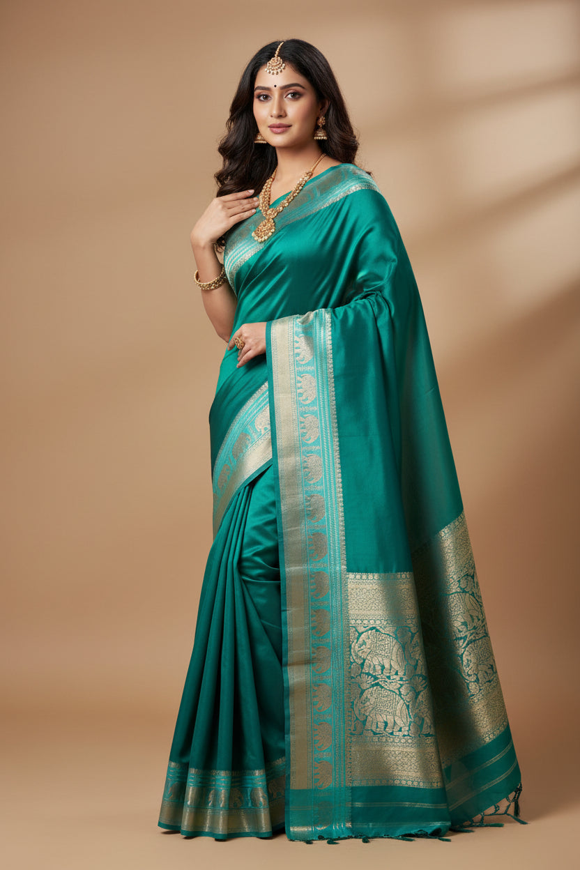 Pure Mysore Silk Saree.