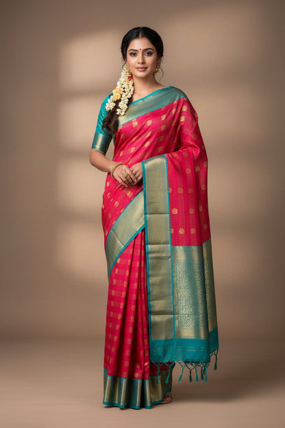 Kanchi Mix Silk Saree