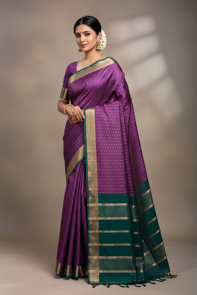 Kanchi Mix Silk Saree