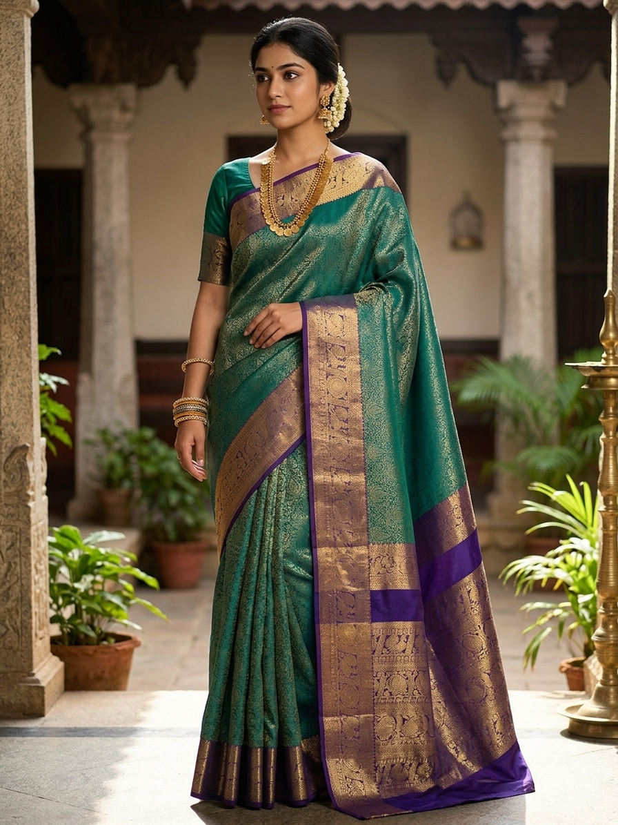 Pure Kanchipuram Silk Saree