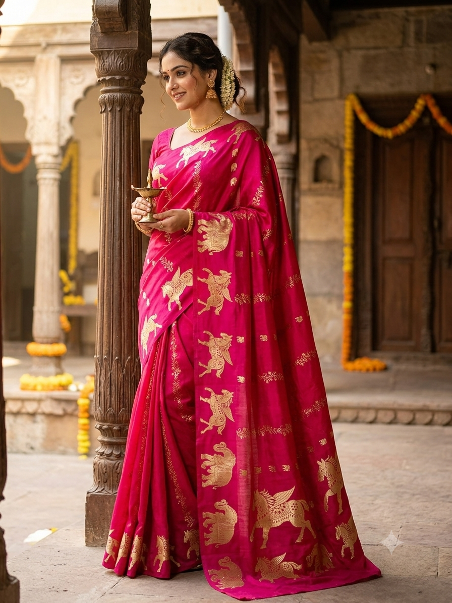 Pure Mysore Silk Saree.