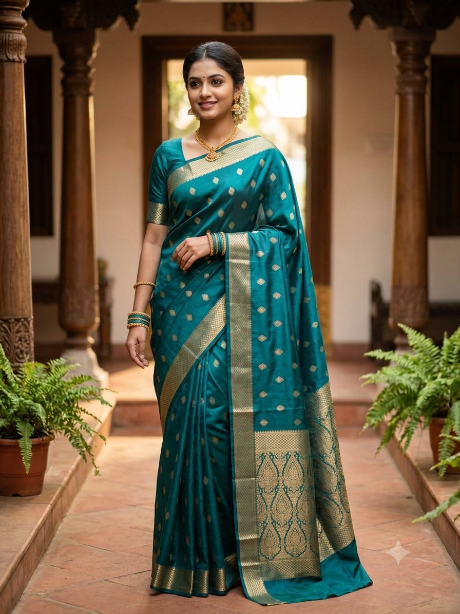 Pure Mysore Silk Saree.