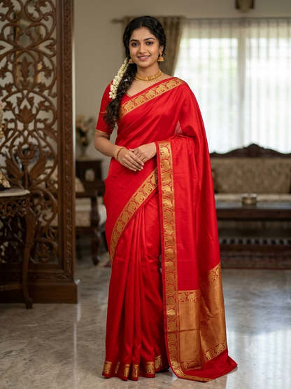 Pure Mysore Silk Saree.