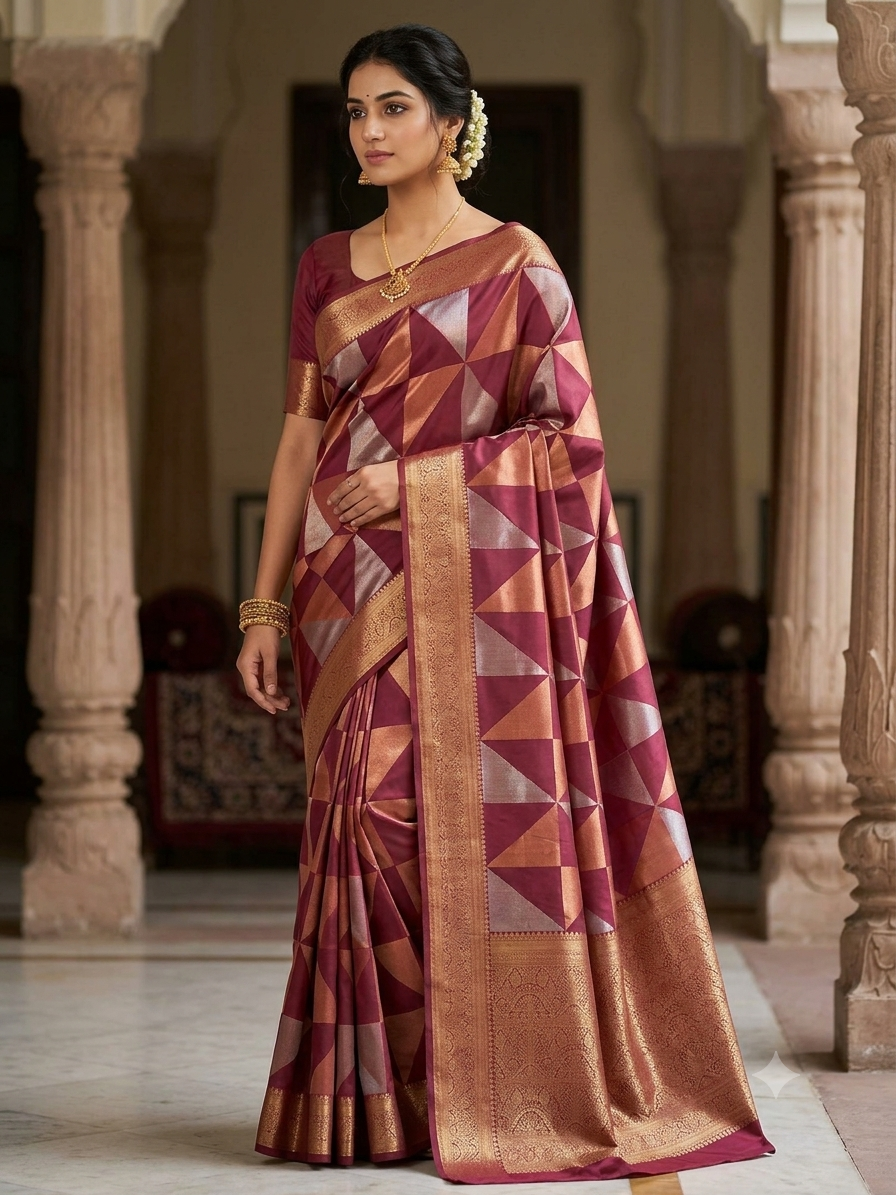 Kanchi Mix Silk Saree