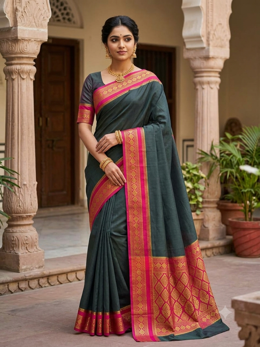 Pure Mysore Silk Saree.