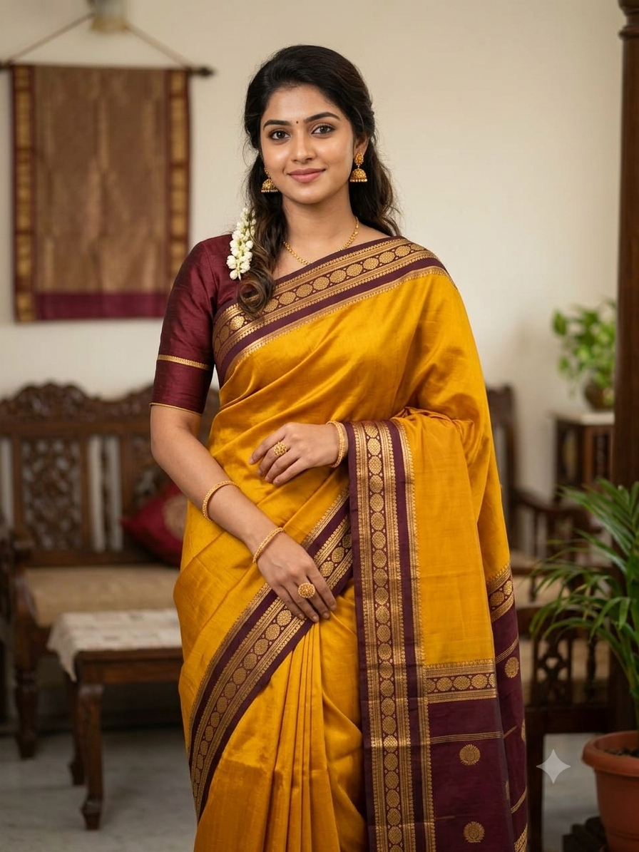 Pure Mysore Silk Saree.