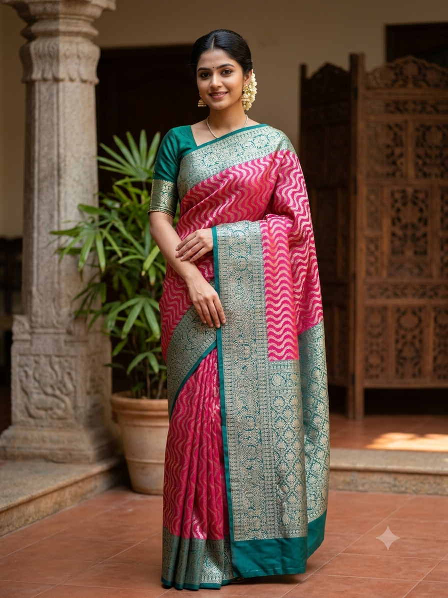 Kanchi Mix Silk Saree