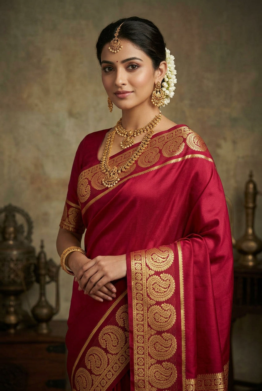 Pure Mysore Silk Saree.