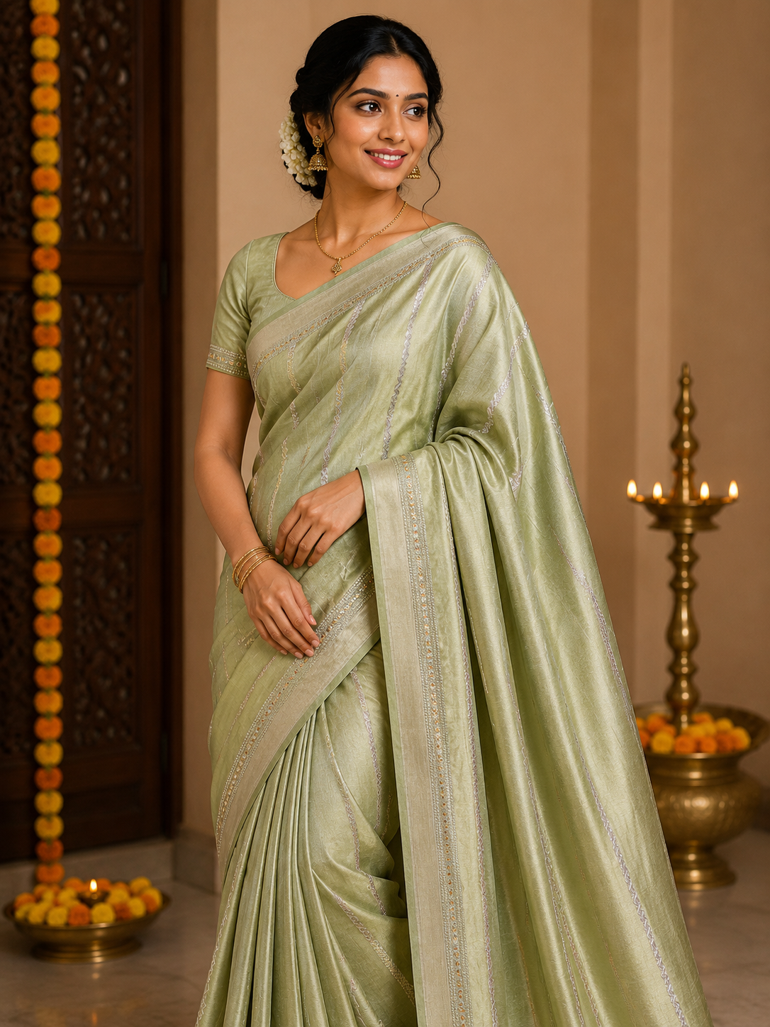 Pure Mysore Silk Saree.