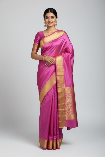 Pure Mysore Silk Saree ( 60 Grams )