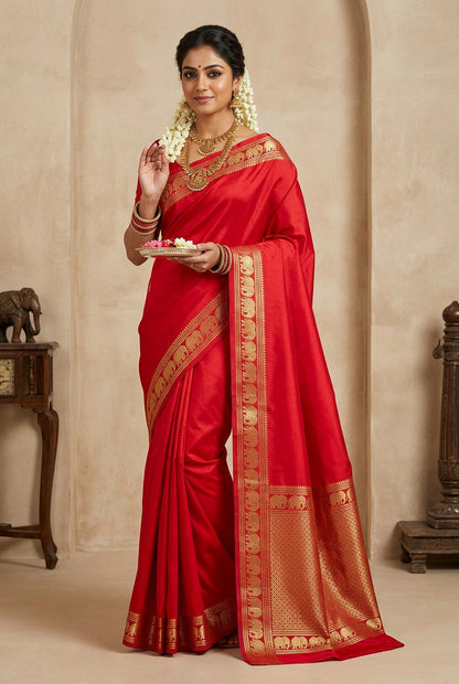 Pure Mysore Silk Saree.