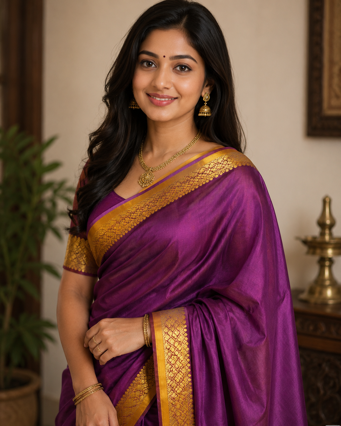 Pure Mysore Silk Saree.