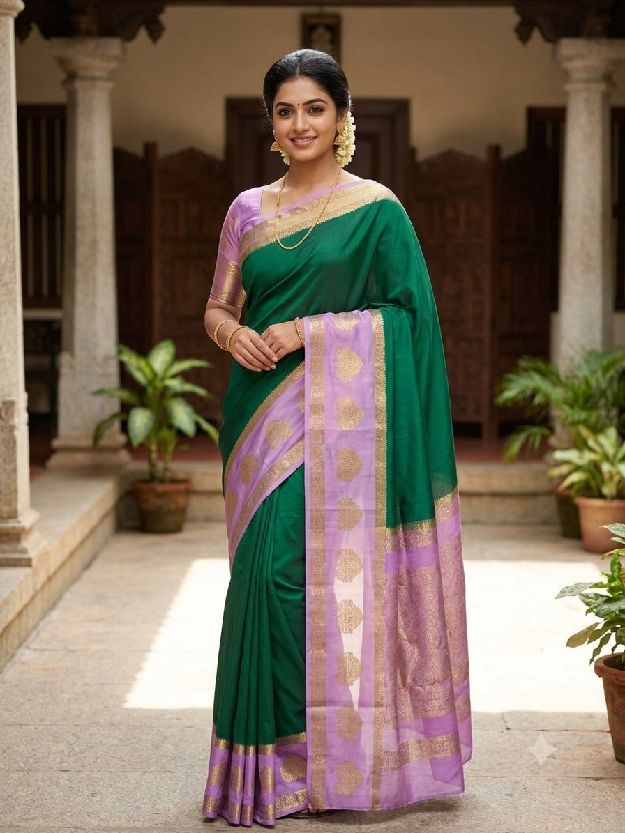Pure Mysore Silk Saree.