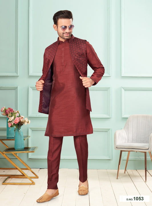 Kurta Pyjama With Jacket