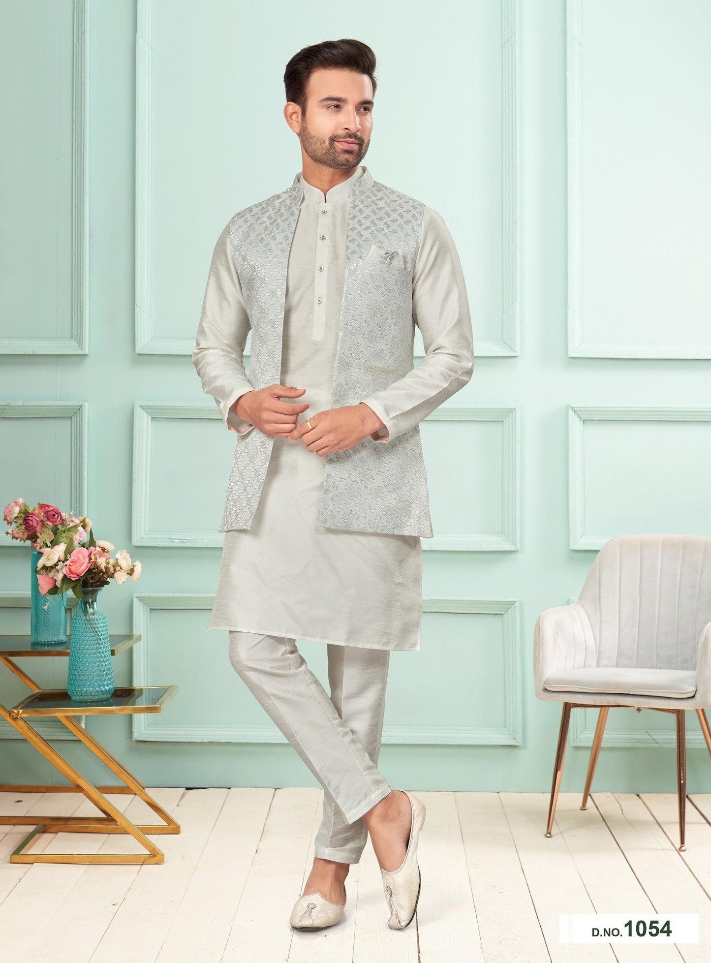 Kurta Pyjama With Jacket