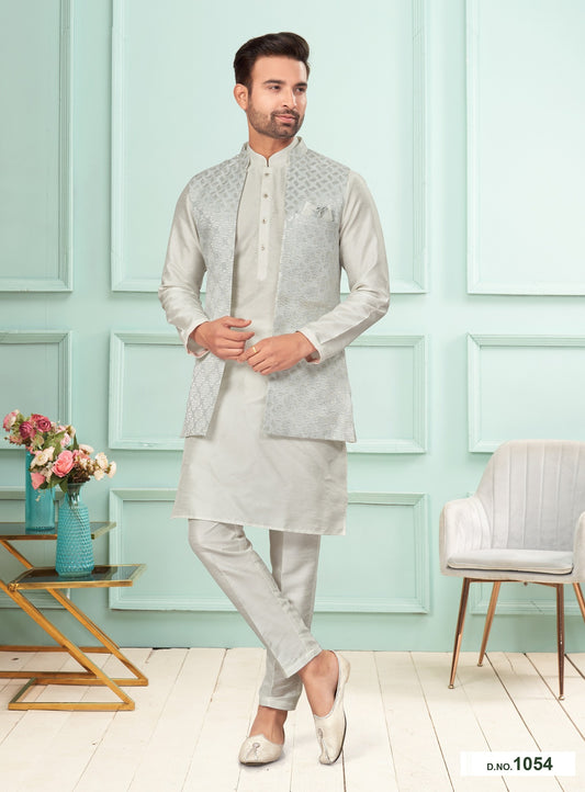 Kurta Pyjama With Jacket
